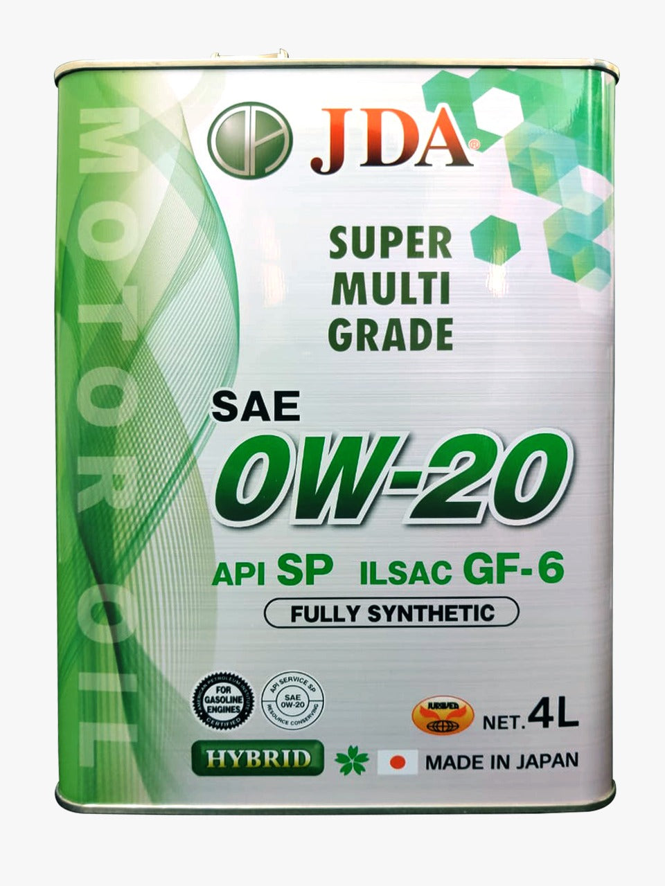 JDA 0W-20 Advanced Fully Synthetic Engine Oil 4L